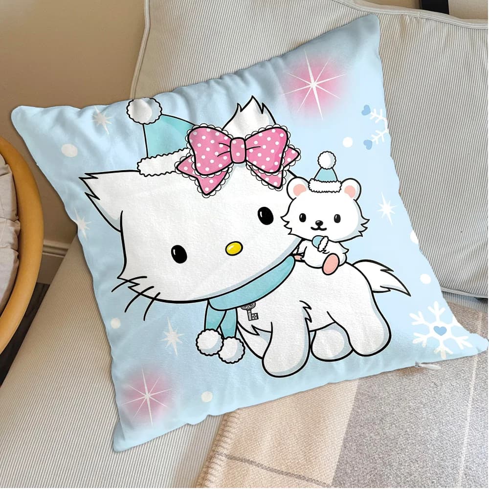 Kawaii C-Charmmy kittyes Cushions for Decorative Sofa Cushion Covers Room Decorating Items Personalized Gifts Decoration Home