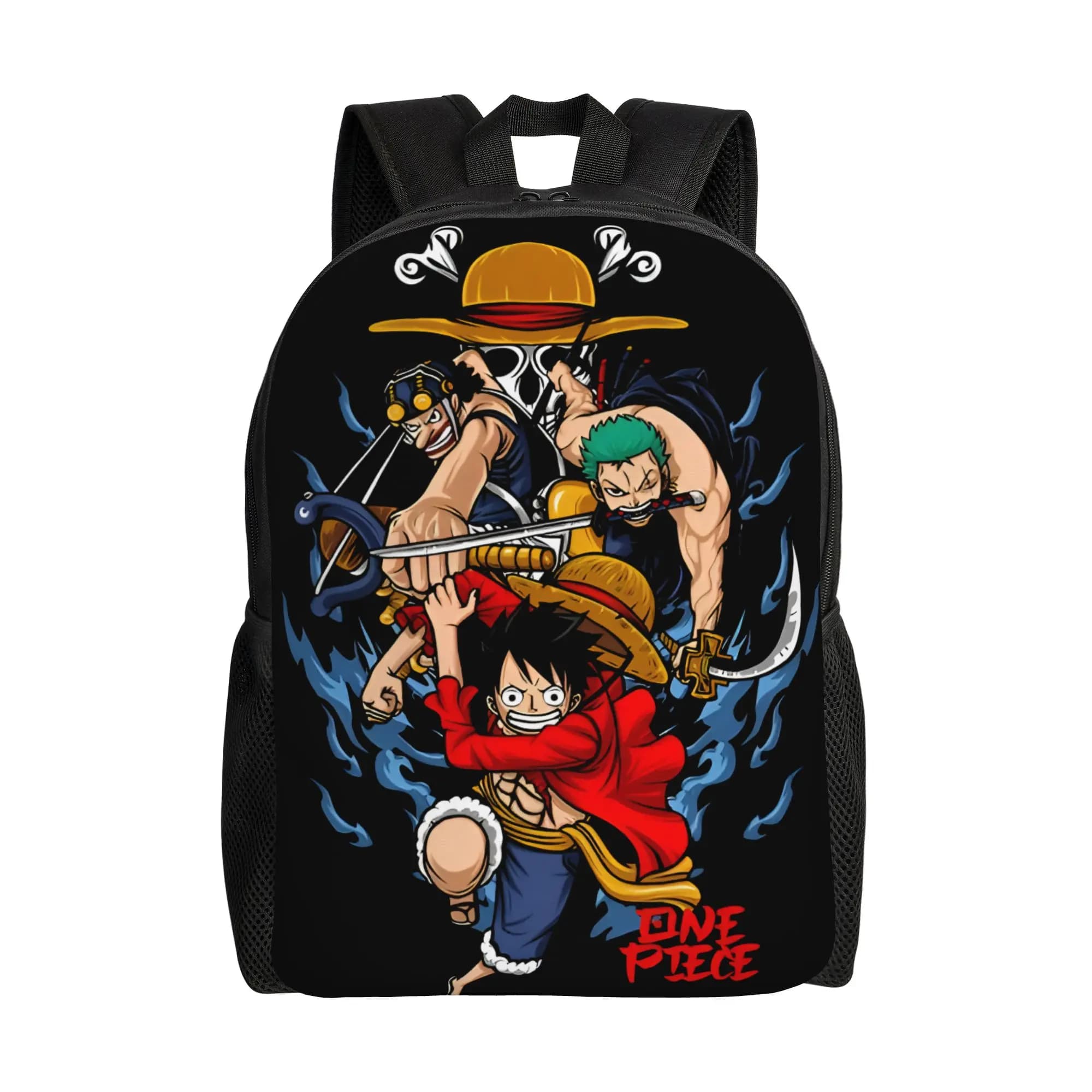 3D Printing Zoro O-One P-Piece Backpack Boys Girl Cartoon Comic College School Travel Bags Women Men Bookbag Fits 15 Inch Laptop