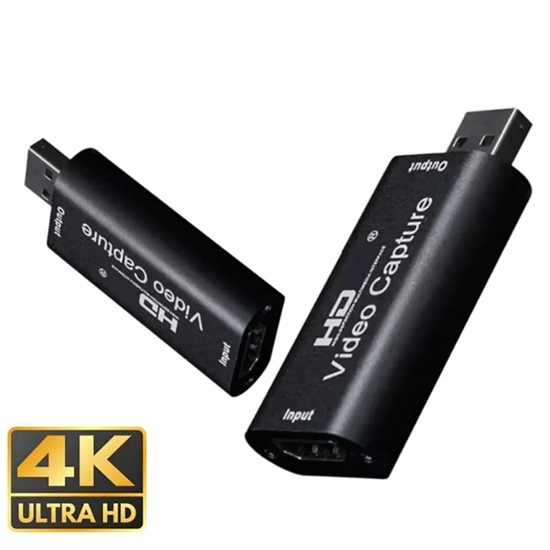Scheda di acquisizione video USB 2.0 4K 1080P HDMI-compatibile, dispositivo di acquisizione video per streaming live e registrazione per PS4, XBOX, telefono, giochi, fotocamera HD