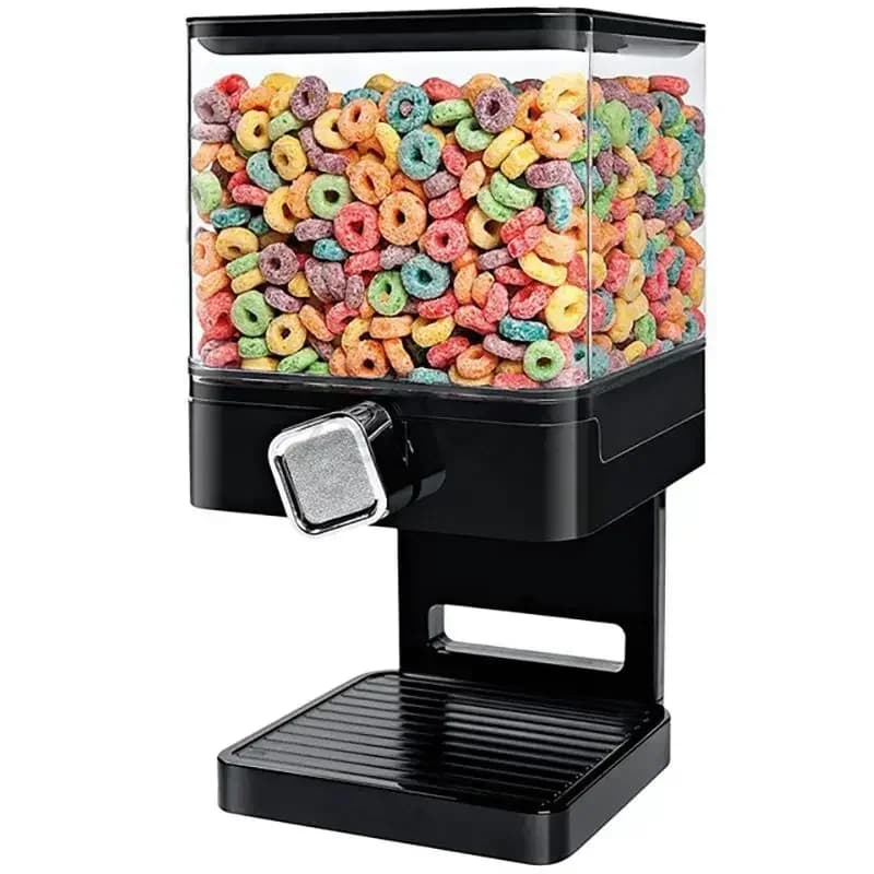 3.7L Grano Dispenser Serbatoio Macchina per cereali Lattine per alimenti Scatola di immagazzinaggio Frutta secca Snack Può Contenitore Cucina di casa Barattoli di stoccaggio Strumenti