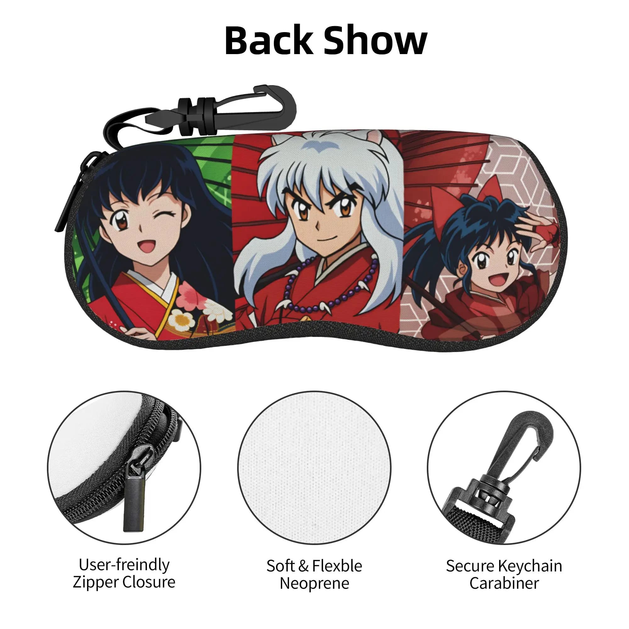 Inuyasha Kagome Higurashi Moroha Glasses Case Stylish Shell Eyeglasses Case Sunglasses Box
