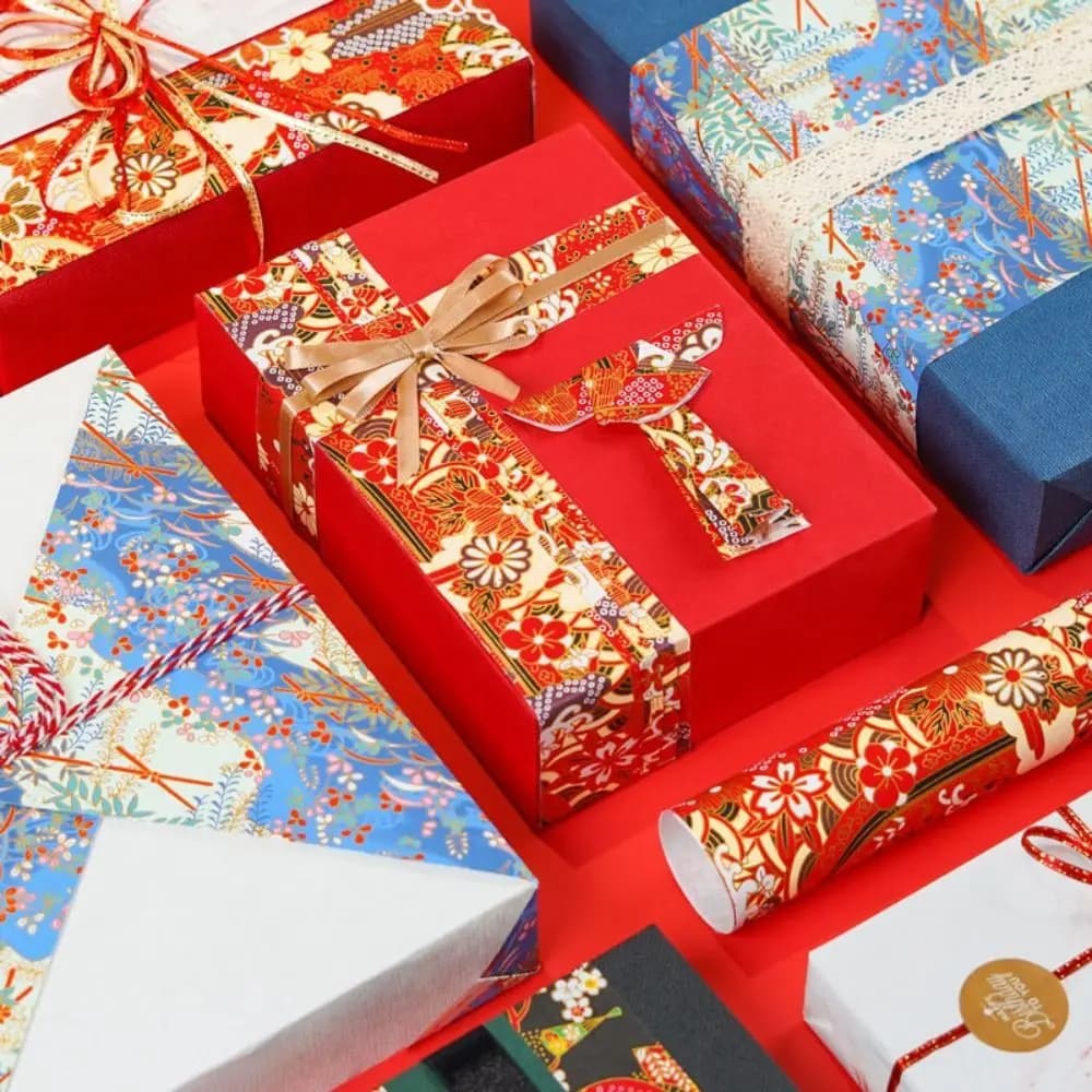 Handcraft Art Material Japanese Style Gift Wrap Paper Paper-cut Sakura Pattern Origami Paper 42*58cm Folding Paper Gift Wrapping