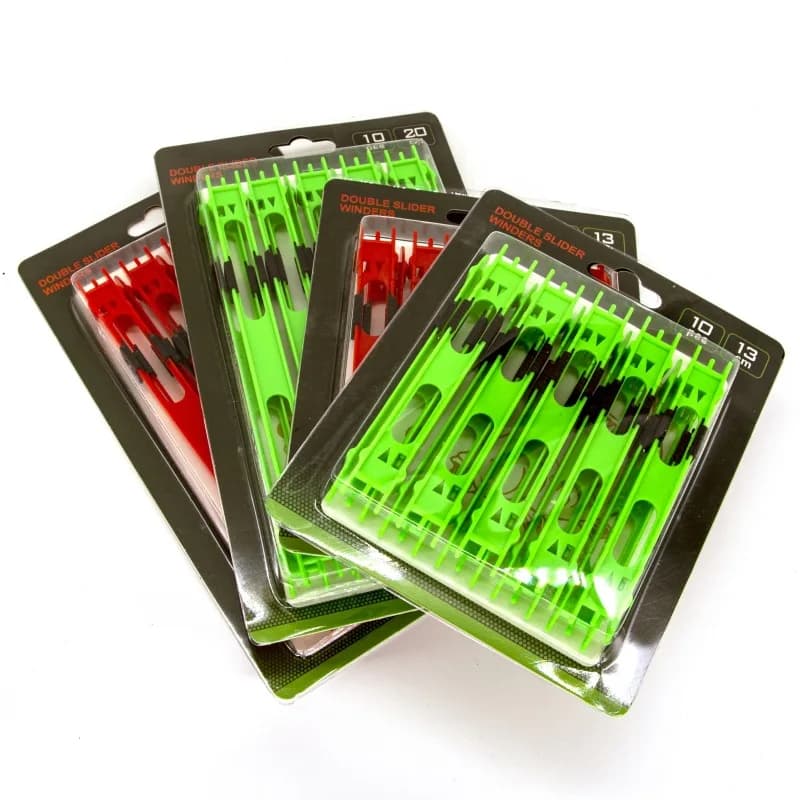 Set di 10 Avvolgilenze in Plastica per Pesca, Organizzatore per Cavi da Pesca, Bobina per Filo in Nylon con Adattatore per Trapano