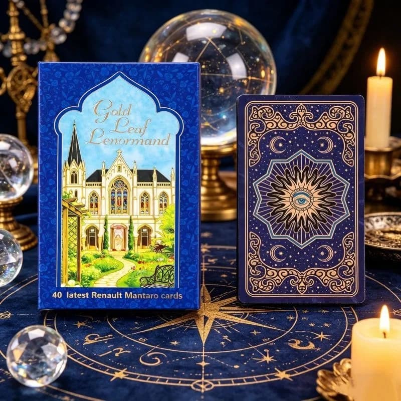 Carte Oracolo Rana George Lenormand 40 Pezzi in PET Impermeabile 12*7cm per Divinazione e Previsione del Futuro - Mazzo di Lusso Durevole