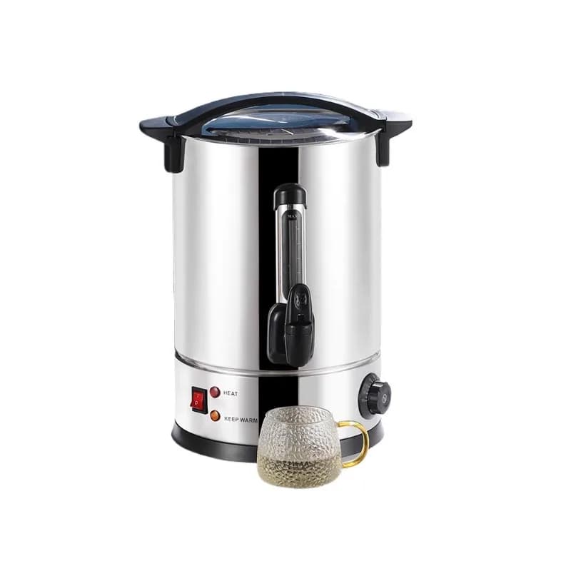 Electric Portable Coffee Maker Machine-Large Percolator Pot Dispenser Double-Wall Stainless Steel 500ml Capacity Quick Brewing