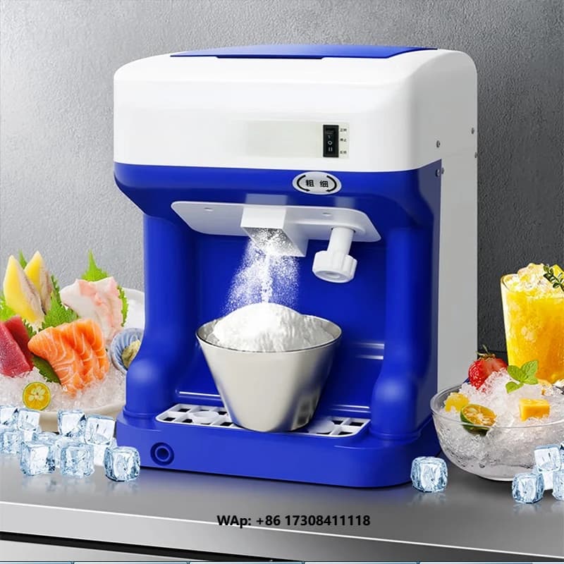 2025 New Model Swan Commercial Industrial Electric Snow Ice Block Crusher Ice Slushy Shaver Ice Blender Cutter Machine