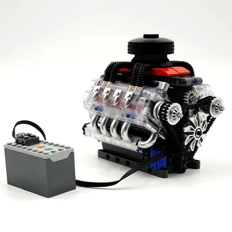 Stampo Re 10171 LSX454 V8 Motore Motorizzato Modello di Simulazione Azionamento Elettricamente Building Blocks Tecnico Parti di Auto Giocattoli Regalo