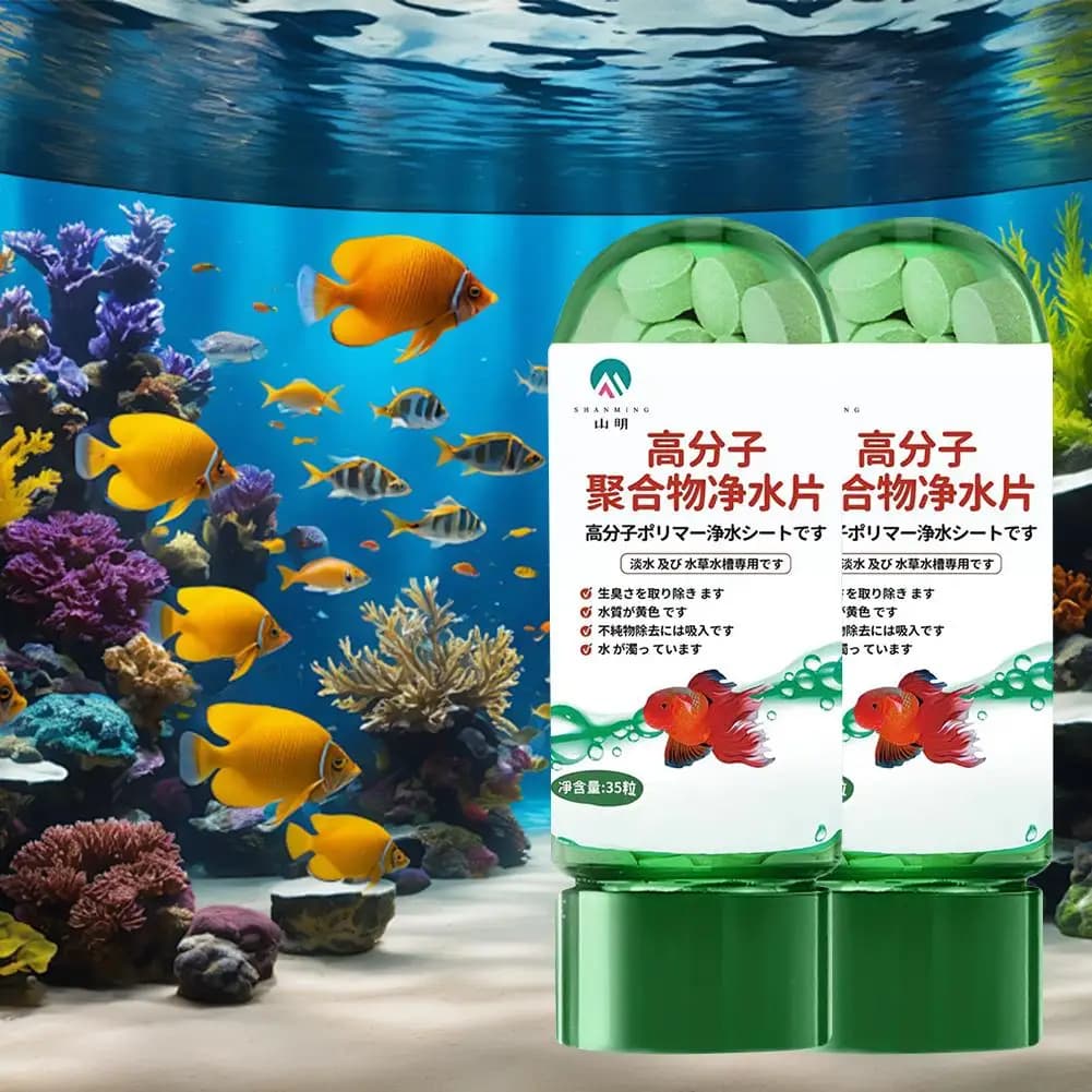 Compresse per la Purificazione dell'Acqua, Eco-Friendly, Elimina Odori per Acquari, Efficace Repellente per Alghe, Soluzione per la Pulizia delle Vasche
