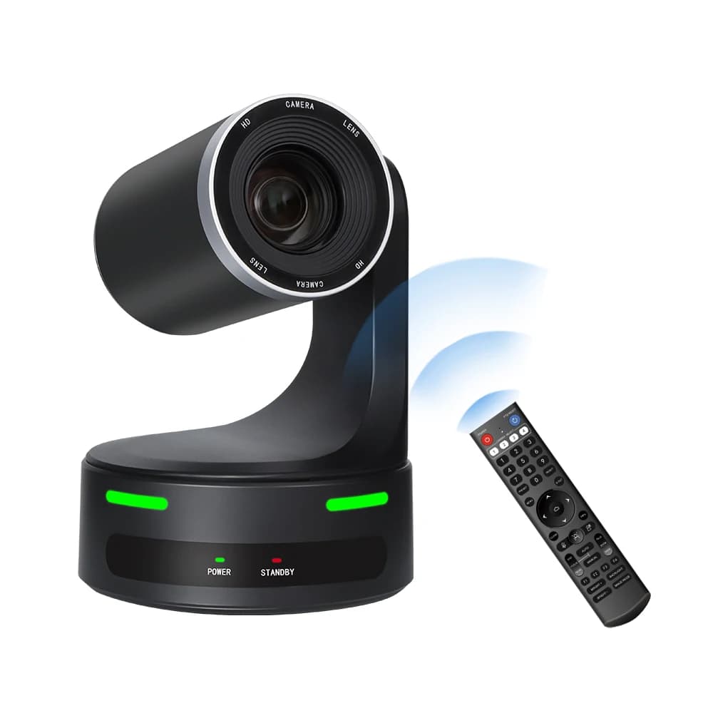 Webcam PTZ professionale per streaming live SDI con zoom 20X, telecamera PTZ NDI 1080P per videoconferenze e live streaming.