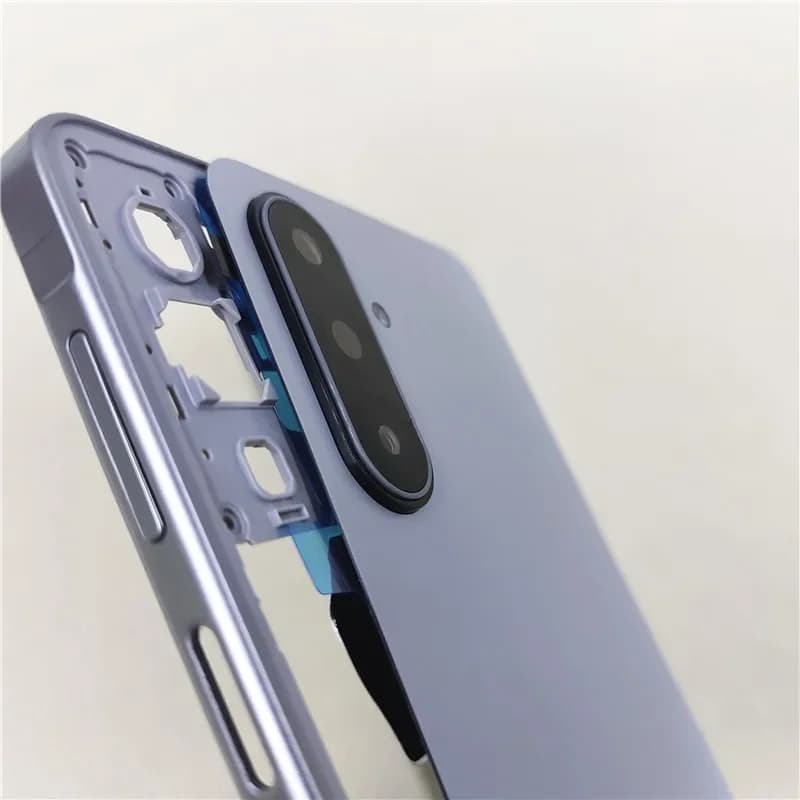 For Samsung Galaxy A17 5G A176B Phone Housing Middle Frame+Battery Back Cover Case Rear Door With Camera Lens
