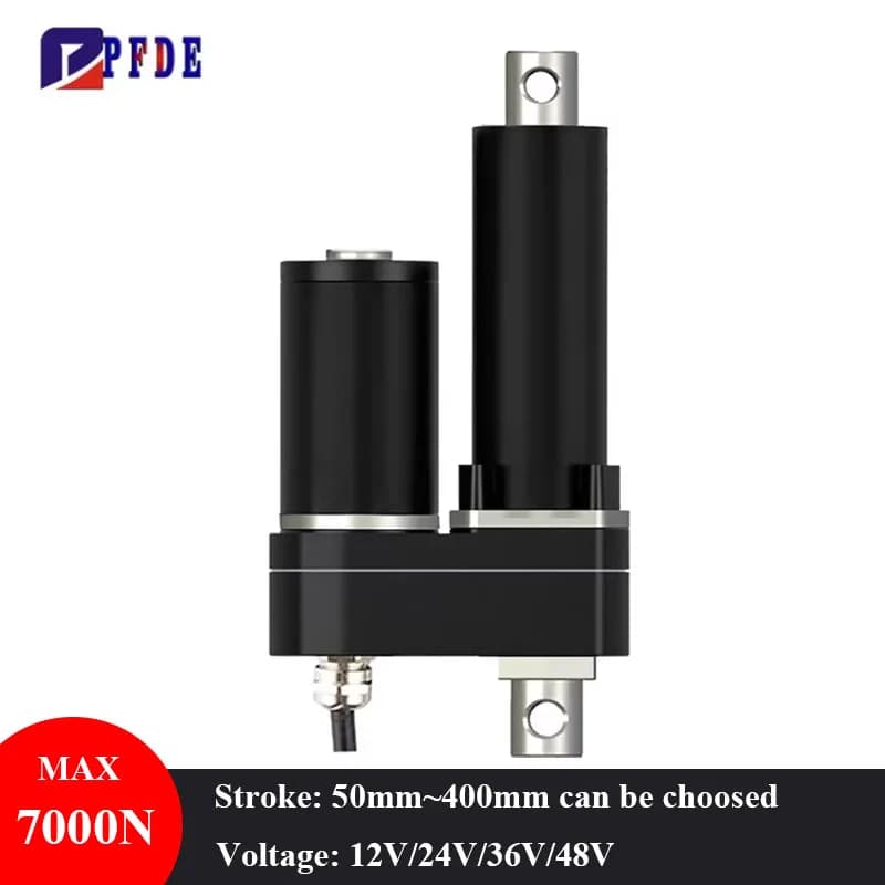 7000N Industrial Heavy-duty Electric Actuator IP65 Waterproof Telescopic Rod Built in Limit Switch with Big Self-locking Force