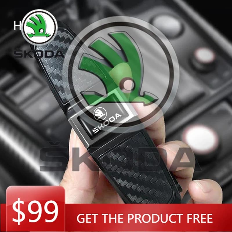 Adesivo per auto Skoda, Nuovo portaocchiali per auto Skoda, Supporto per occhiali da sole per visiera auto, Clip porta occhiali da sole, Porta carte e biglietti, Clip porta penne
