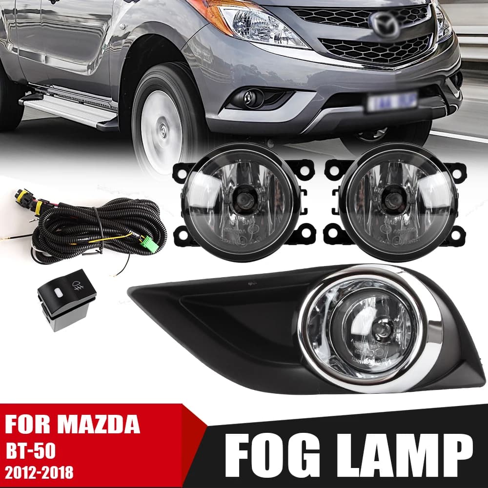 Paraurti anteriore Fendinebbia Kit di aggiornamento PER MAZDA BT-50 2012 2013 2014 2015 2016 2018 Versione Fendinebbia aggiuntivo Set Interruttore + Cablaggio
