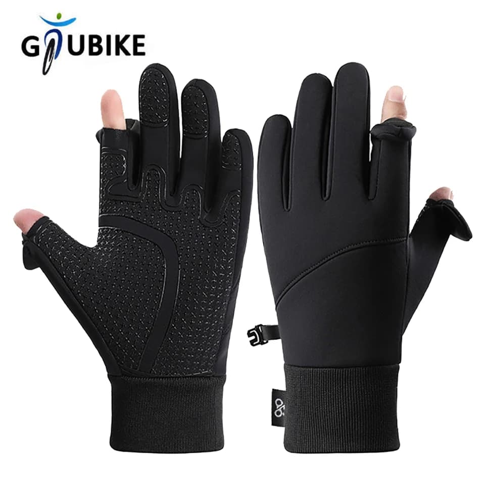 GTUBIKE Guanti invernali caldi Touch screen Guanti impermeabili antivento Sport all'aria aperta Corsa Sci Ciclismo Guanti da pesca