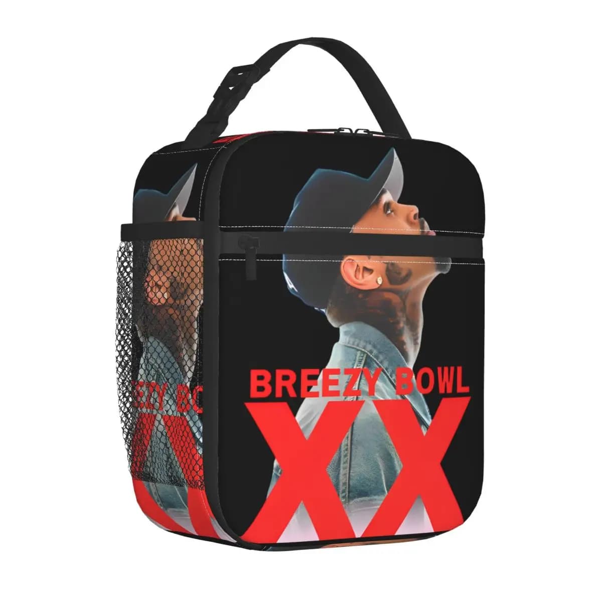 Borsa termica per il pranzo Rapper Chris Brown Breezy Bowl XX Tour Accessori Conservazione Scatola per alimenti Nuovo dispositivo di raffreddamento Bento Box termico