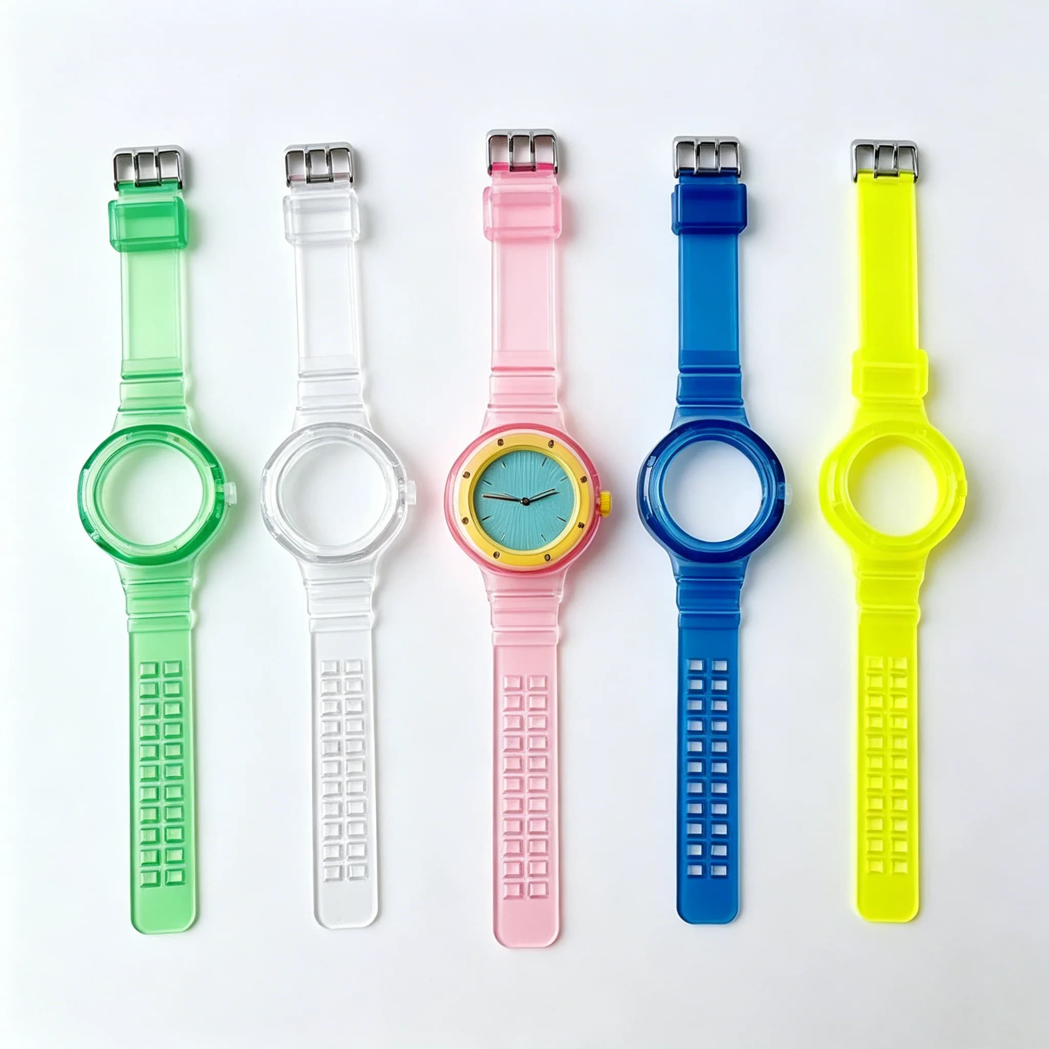 Cinturino in silicone trasparente per Royal Pop Swatch x AP Accessories, bracciale sportivo traspirante, cinturino per orologio Royal Pop.