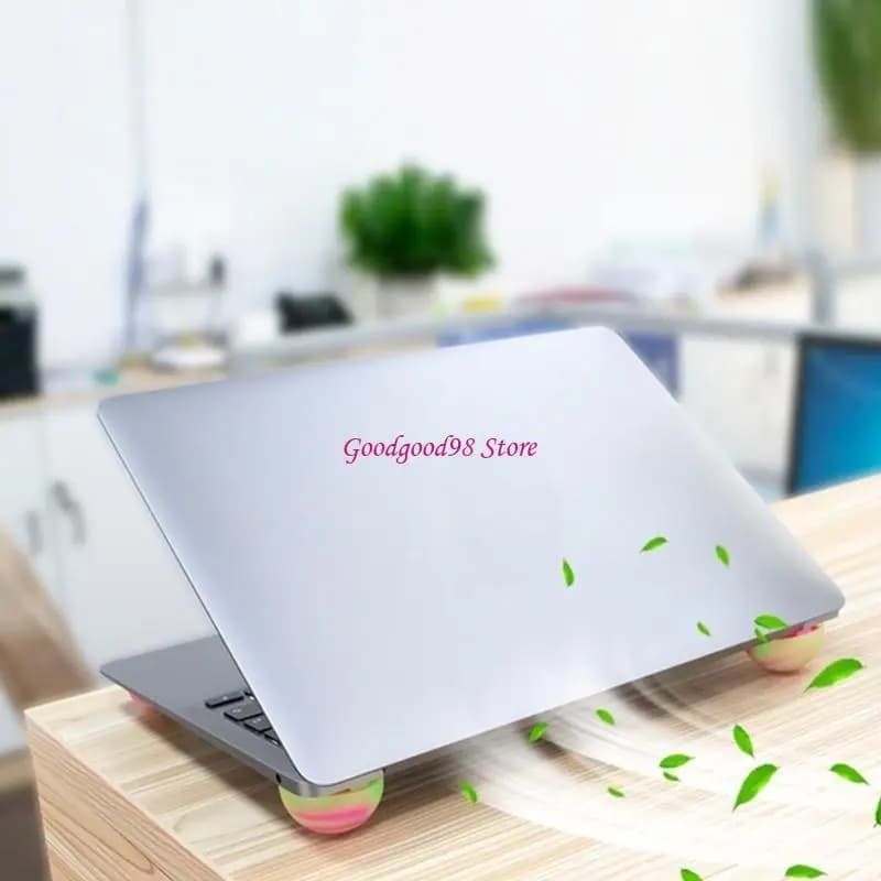 Supporto per laptop in silicone migliore ventilazione. L'altezza regolabile riduce lo sforzo della mano