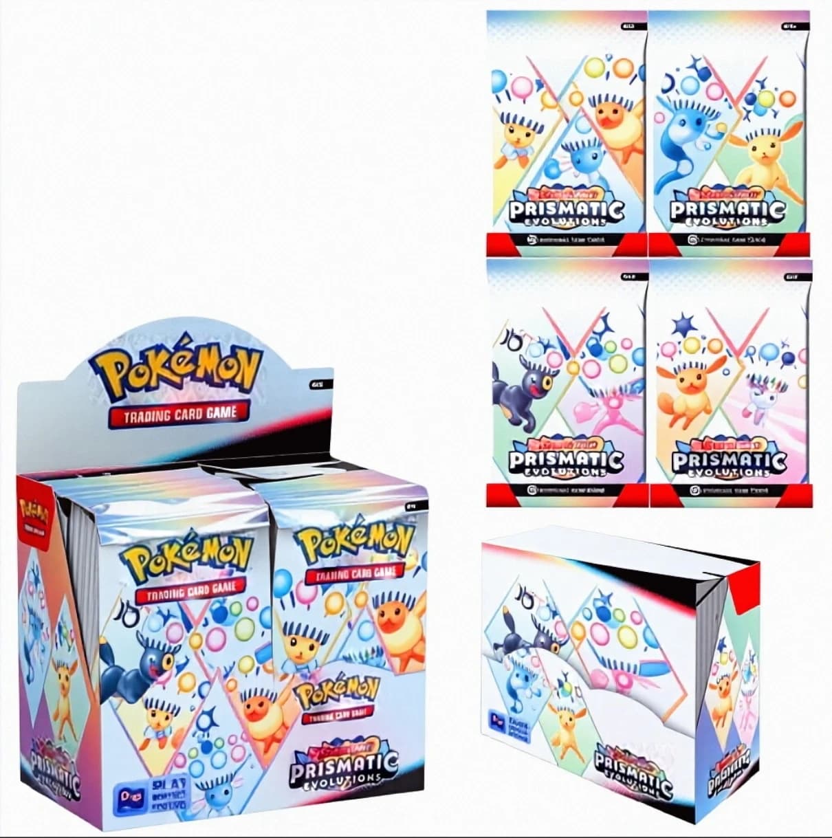360Pcs/Set Pokemon Card MEGA ASCEND HEROES Prismatic Evolutions Scarlet Violet 151 English Booster Battle Collector's Card Gifts