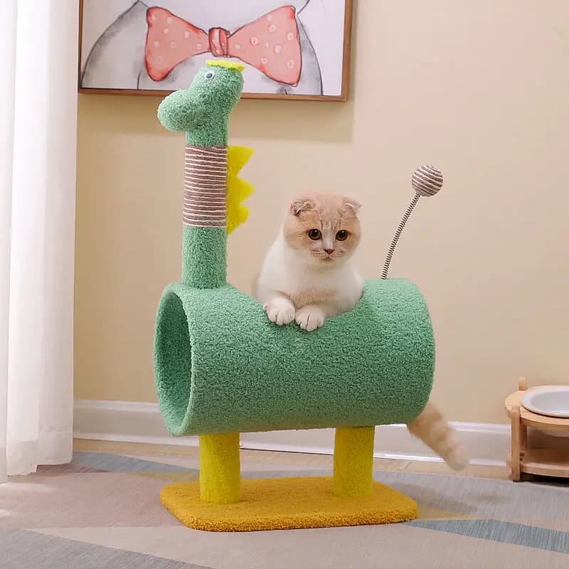 Luxury Cat Scratching Tower Sisal Bite Resistant Cat Toy Tree with Plush House