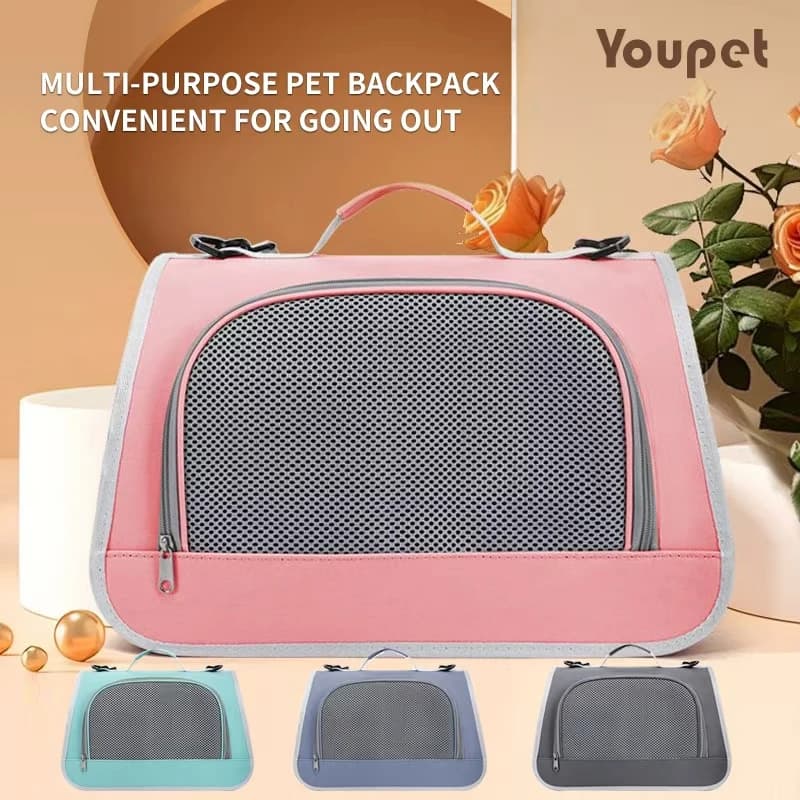Borsa da Trasporto Portatile per Cani e Gatti, Traspirante per l'Estate, Borsa a Tracolla Singola per Viaggi con Cuccioli e Gattini, Accessori per Animali Domestici