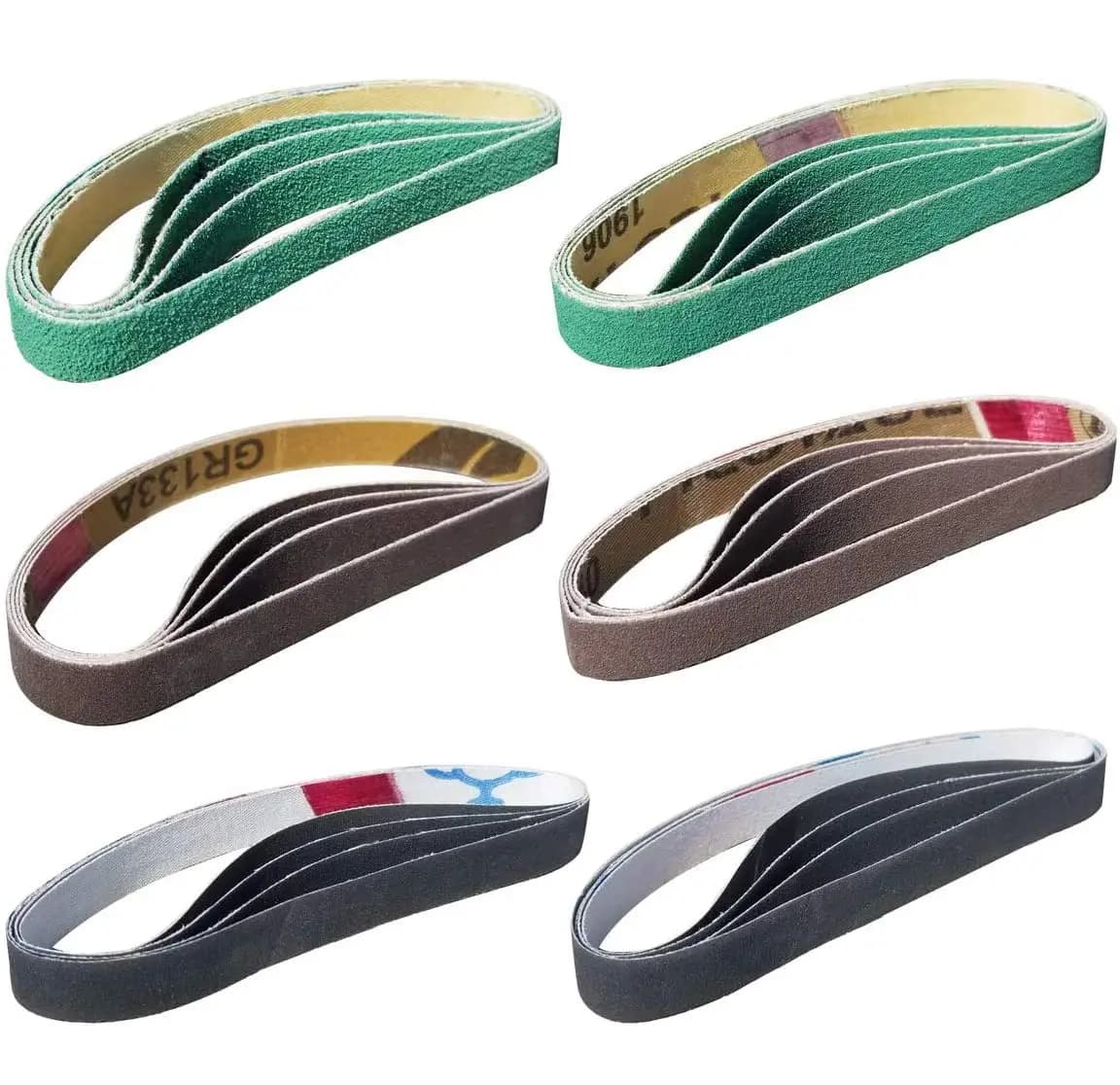Kit di 24 Cinghie di Ricambio da 1/2" x 12" per Affilatrice Originale Work Sharp per Coltelli e Utensili con Grane 80/120/240/400/1000/1200