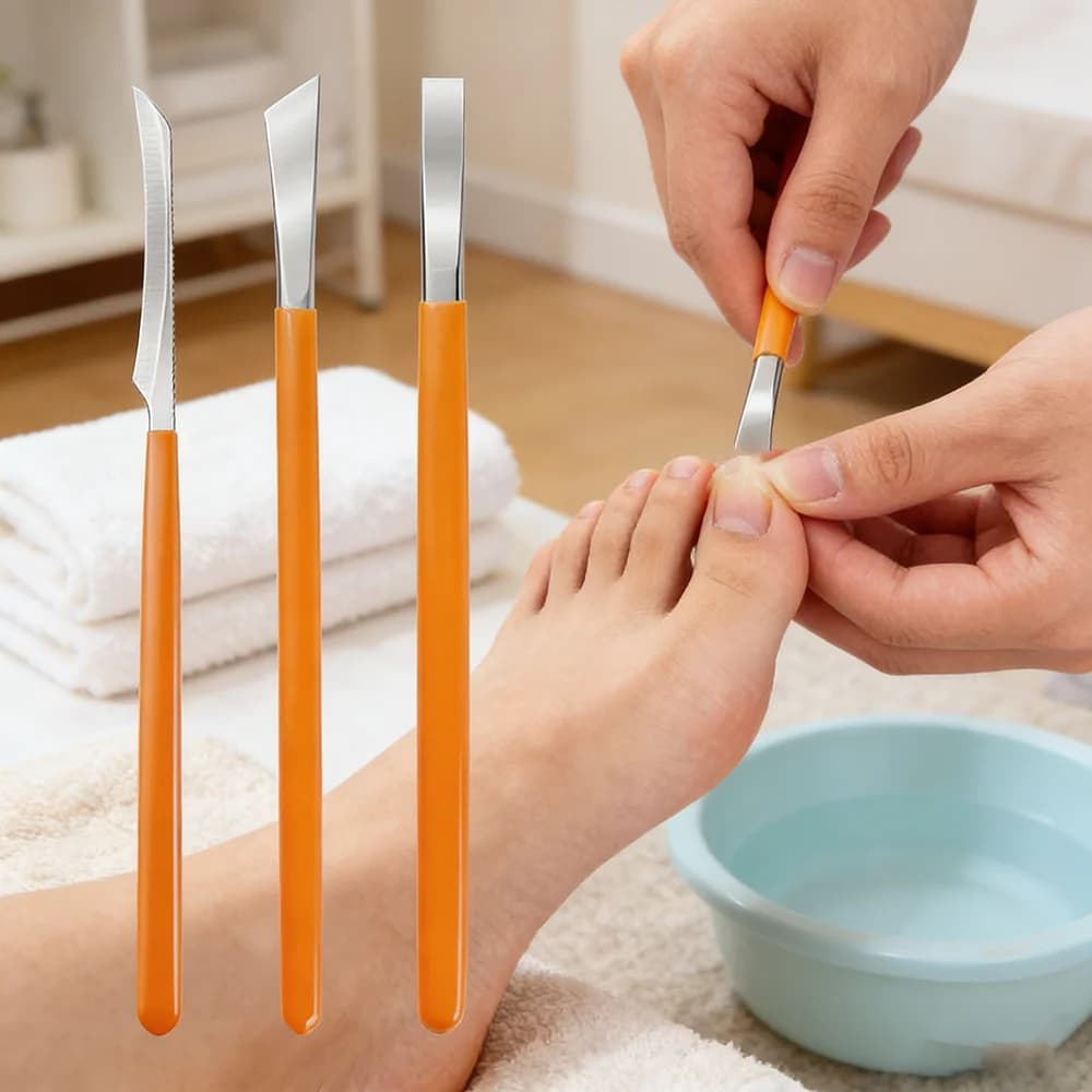 1PC/3PCS Professional Pedicure Knife Set Foot File Callus Remover for Dead Skin Exfoliator Home Use Foot Care Tool for Heels