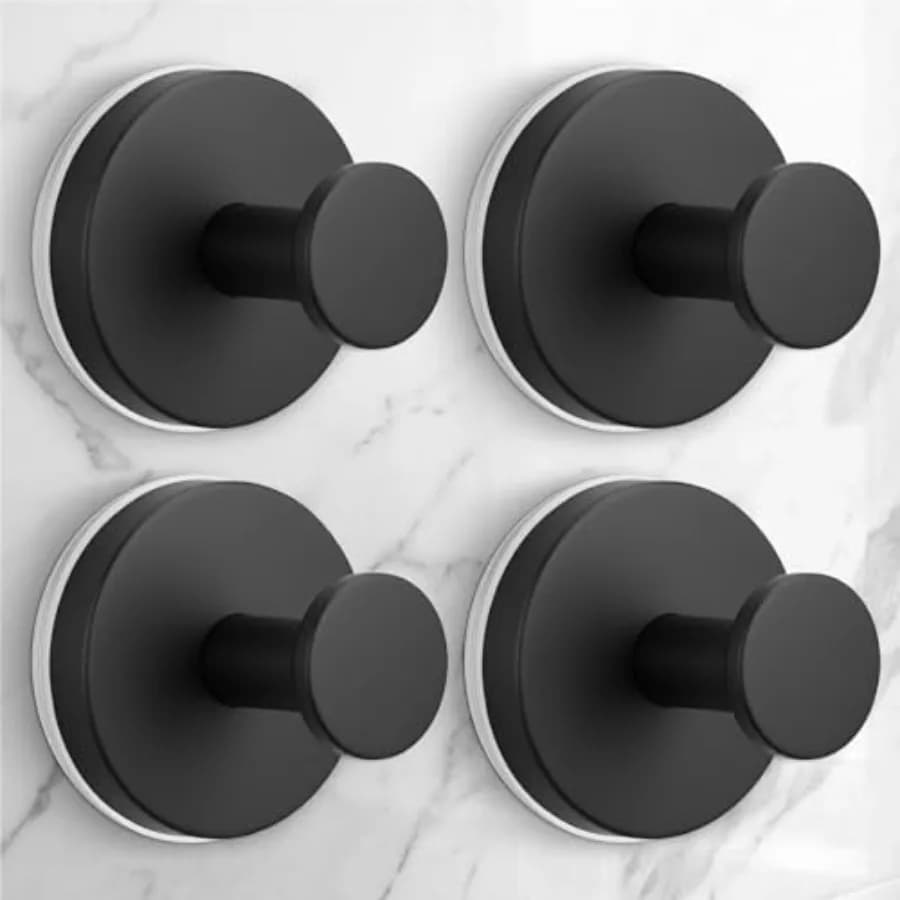 Large Suction Cup Hooks for Shower, Glass WindowandDoor,,Reusable Shower Hooks, No-Drill Removable Towel Hooks for Bathroom, s