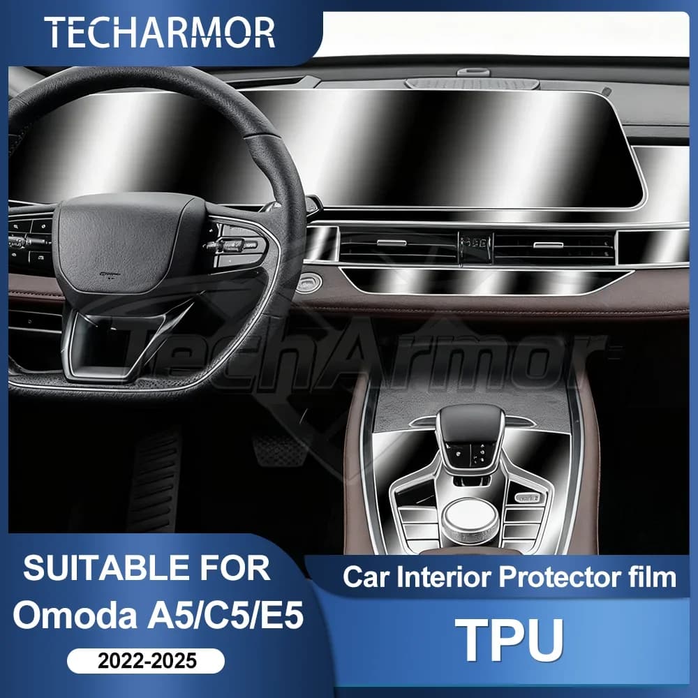 Invisible Interior TPU Film Navigation Screen Protector For Chery Omoda A5 C5 E5 Arrizo 8 Tiggo 8 Pro 2022 2023 2024