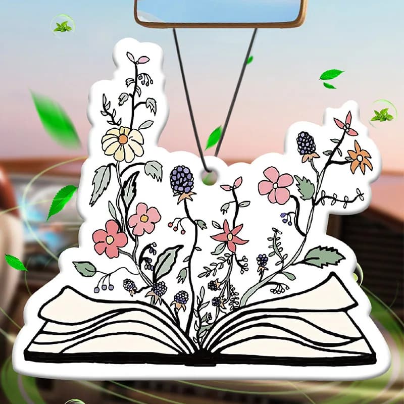 Huang Yi flower-shaped car perfumer, with long lasting fragrance, to hang outdoors.