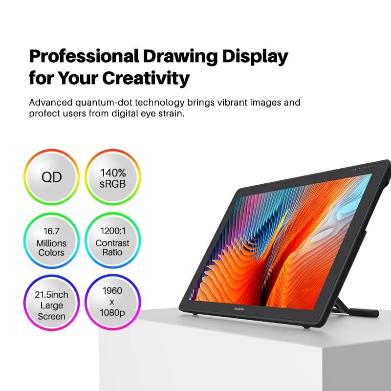 NEWKamvas 22 Plus 21.5 Inches USB-C Port LCD Pen Touch Screen Display Graphic Drawing Tablet Monitor