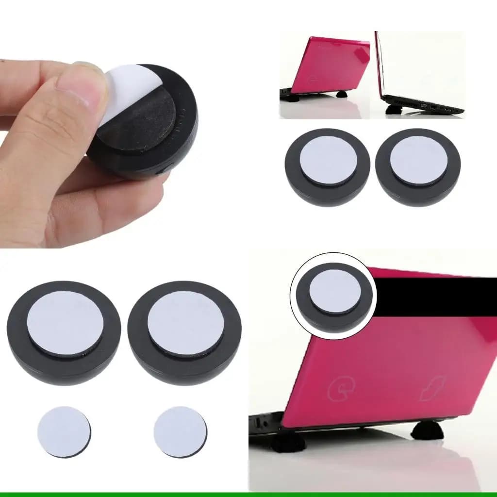 U55C 2PCS Supporto per laptop a Mini pad raffreddamento in alluminio Supporto per tastiera per computer Cavalletto da