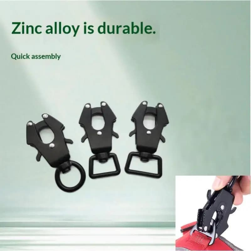Dog Leash Clasp Dog Leash Collar Linking Swivel Frog Clip Quick Release Locking Pet Supplies Metal Hardware Buckle For Hiking