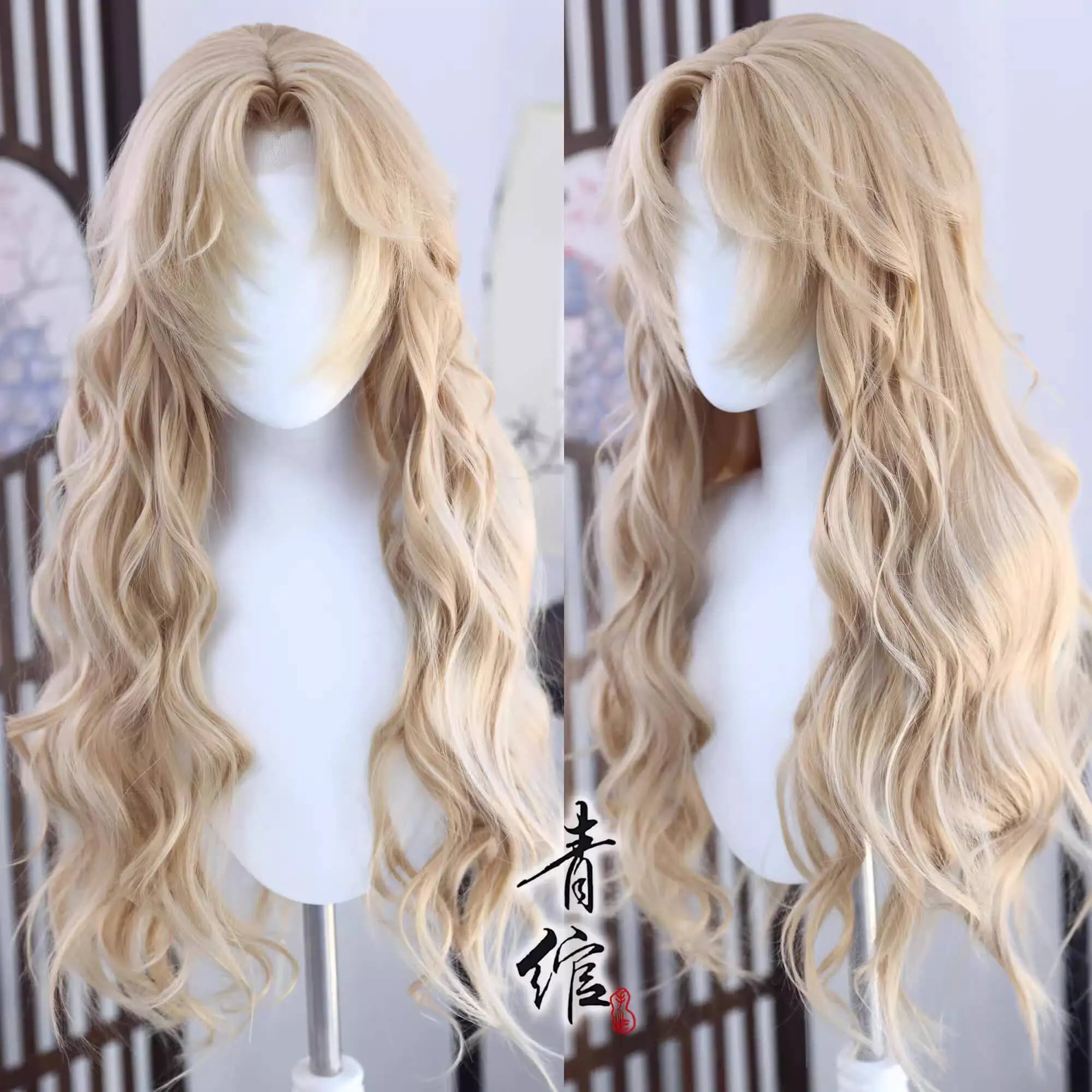 Vermouth Berumotto Cosplay Wig Kudou Shinichi Mouri Ran Women Long Curly Hair Cosplay Heat Resistant Hair Protection