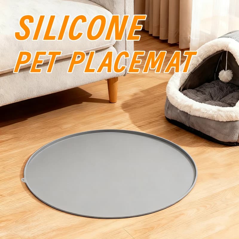 Tovaglietta in silicone per animali domestici, 1 pezzo, realizzata in materiale morbido, tappetino per l'alimentazione a forma di gatto, tappetino per l'alimentazione del cane
