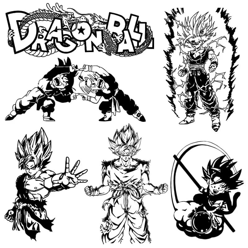 Dragon Ball Goku Saiyan Vegeta Wall Sticker Beerus Broly Decorative Glass Car Waterproof Car Decorative Sticker