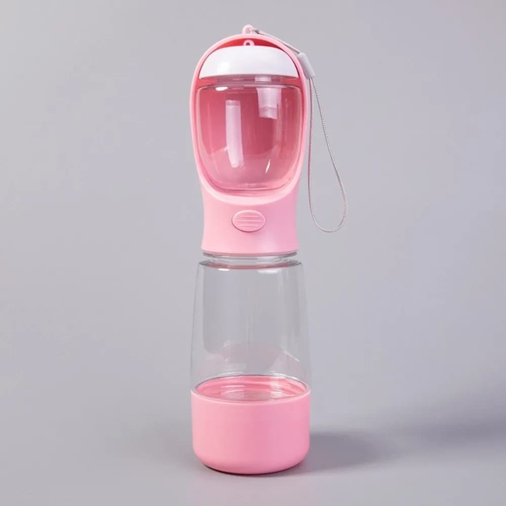 Contenitore per Cibo 3 in 1 per Animali Domestici, Tazza Portatile per Esterni, Bottiglia d'Acqua in Plastica per Cani, Antigoccia, Ciotola per Acqua e Cibo per Cani, per Passeggiate