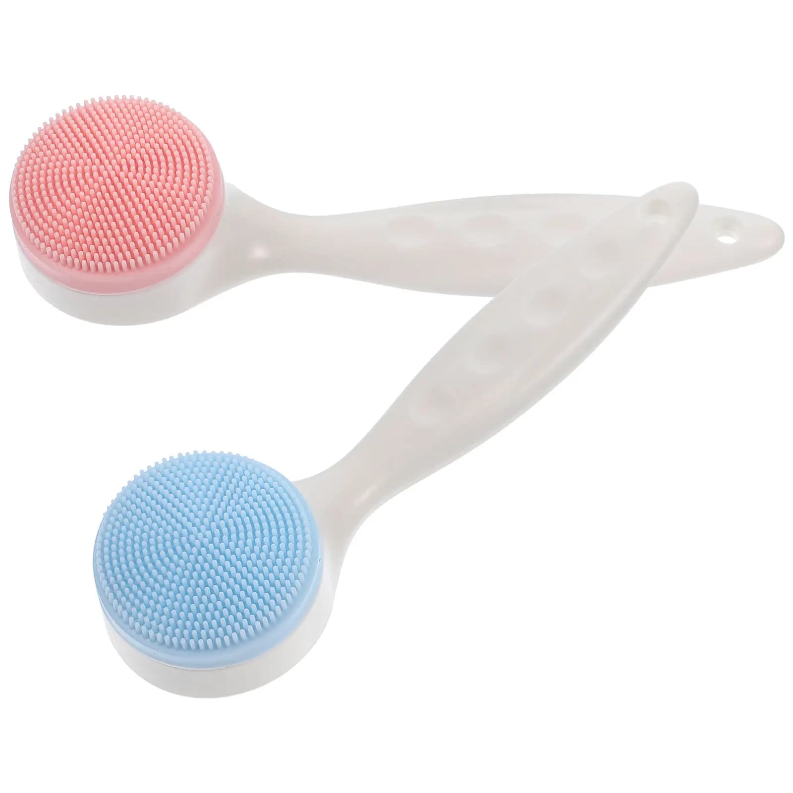 Set di 2 Spazzole Facciali per Donne, Pad in Silicone per Pulizia e Massaggio, Adatte per Pelli Sensibili, Igieniche e Sicure per Bambini, Lavaggio Manuale