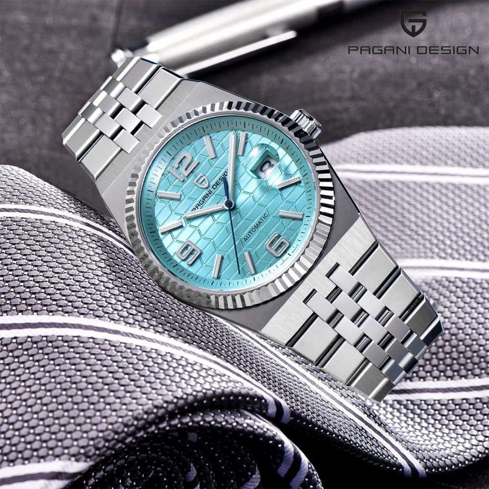 PAGANI DESIGN Business 40MM Orologio meccanico da uomo Top Brand Orologio automatico in vetro zaffiro 100M Orologio luminoso impermeabile + confezione regalo