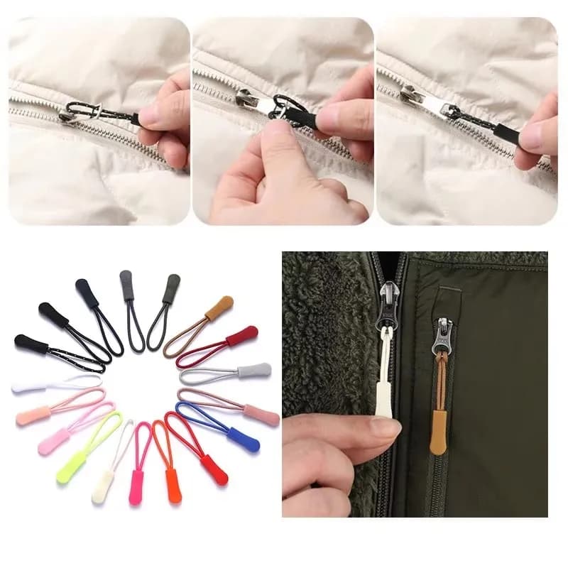 10/20 Pezzi Tirazip, Terminali per Cerniere, Fissatori per Cordoncini, Clip di Ricambio per Cerniere Rotte per Borse da Viaggio, Valigie, Tende