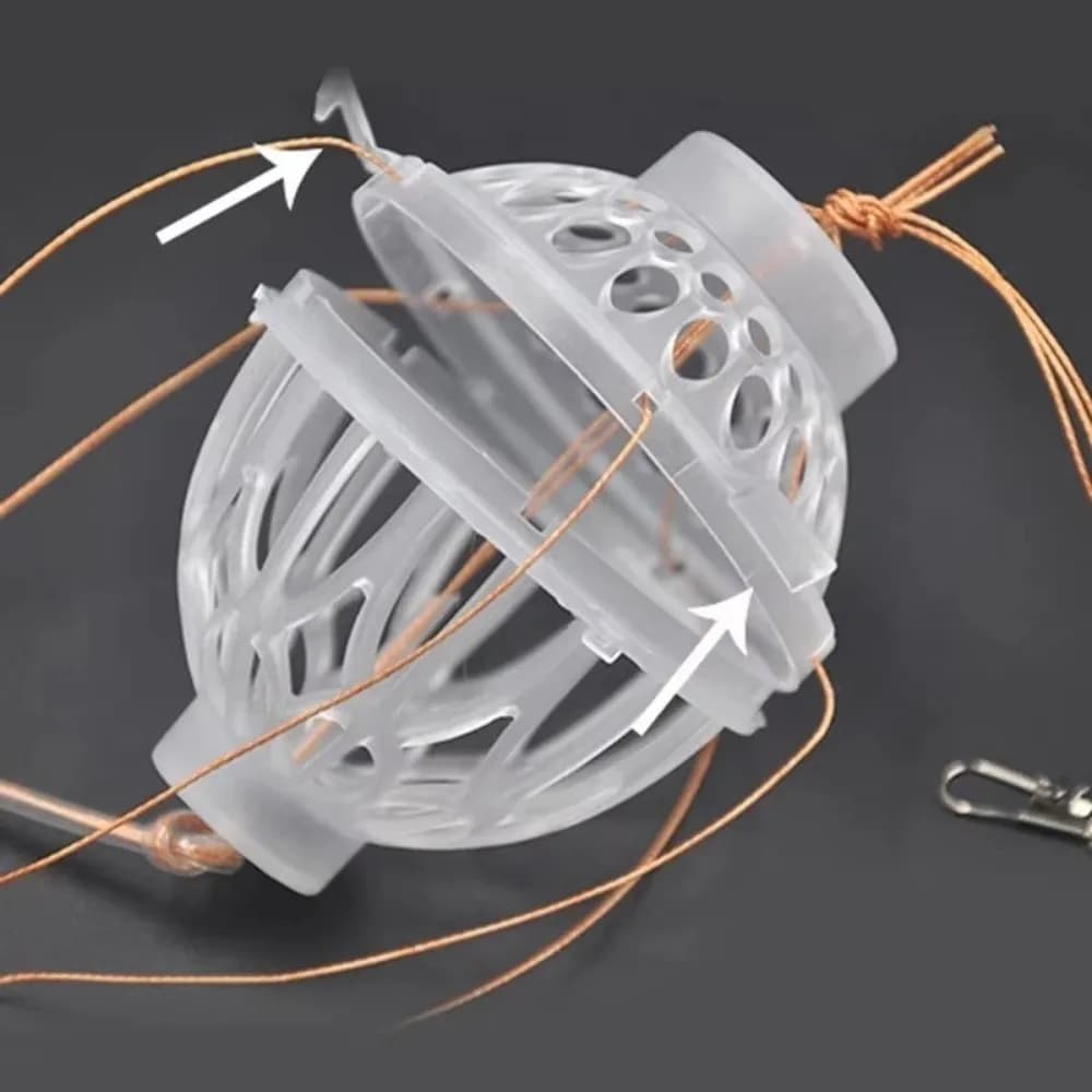 New Plastic Explosion Spherical Explosion Kits for Carpe with Six Robust Carbon Steel Needles, Sea Fishing Equipment