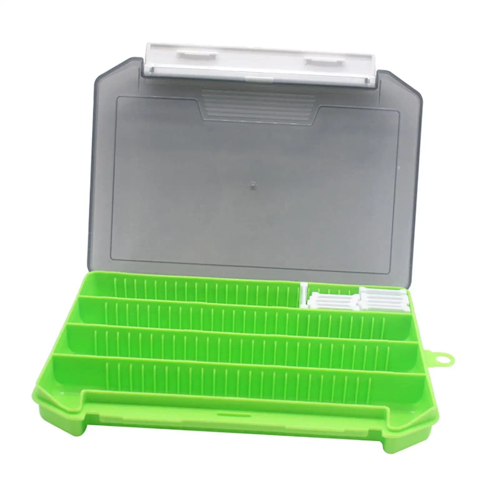 Scatola Portatile per Attrezzatura da Pesca con Divisori Rimovibili per Esche, Ami e Attrezzature da Pesca in Acqua Salata e Dolce