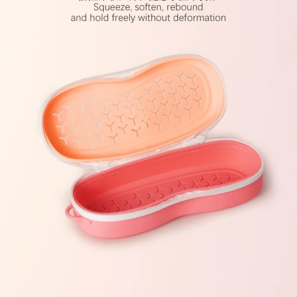 Soft Silicone Swim Goggle Case with Air Holes Portable Swimming Goggles Storage Box Anti Fall Hollow Swim Goggles Protective Bag