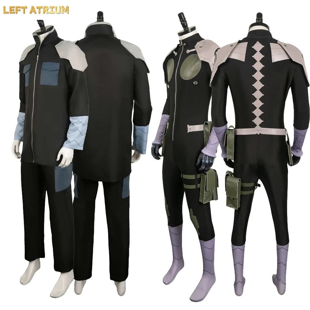 Costume n.8 con giacca e pantaloni, uniforme anime Kaiju, abiti per Halloween, carnevale, feste a tema, cosplay fantasy SOSHIRO HOSHINA