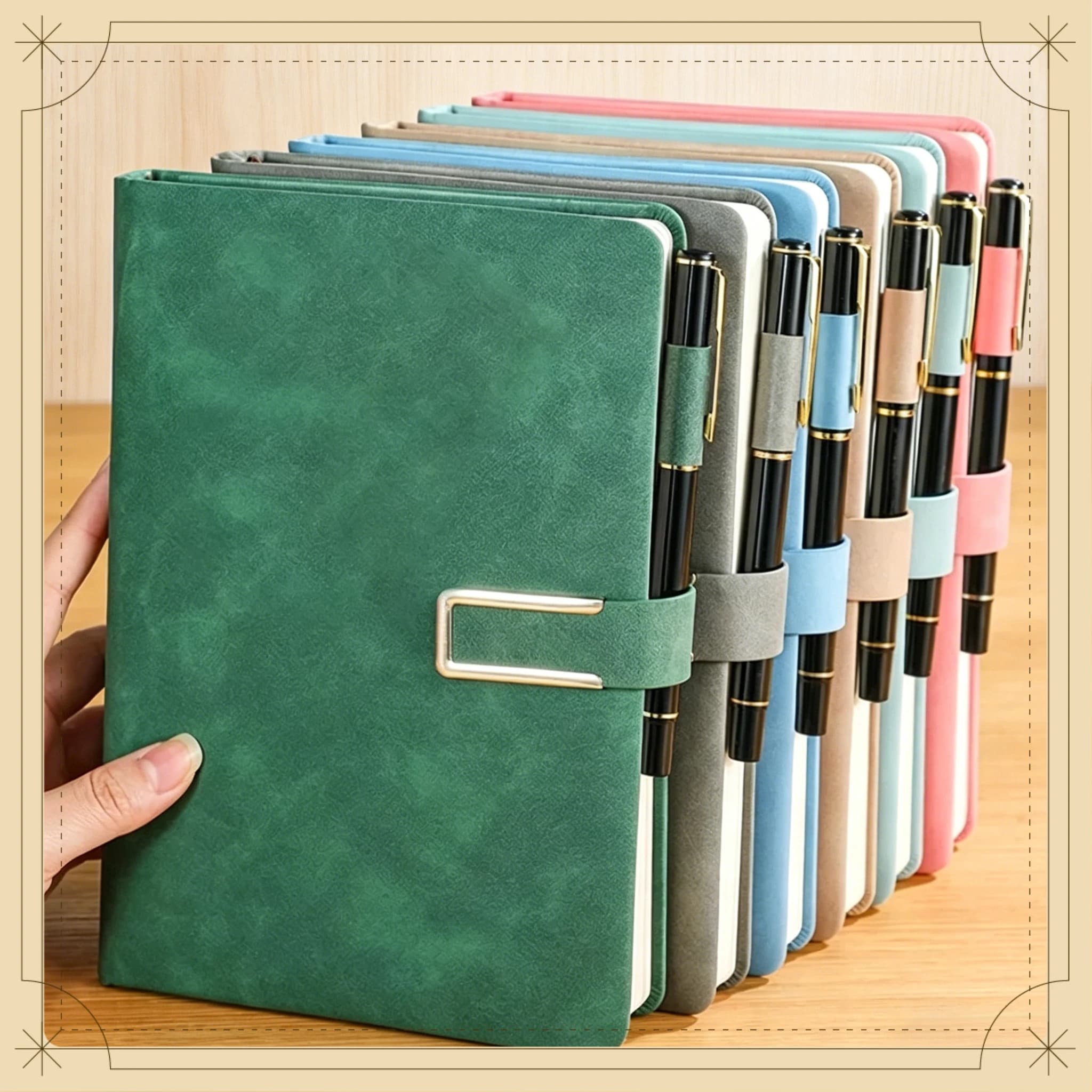 Vintage A5 Leather Notebook Soft Cover Personalized Journal Diary Multifunctional Notepad for Business School Office Use