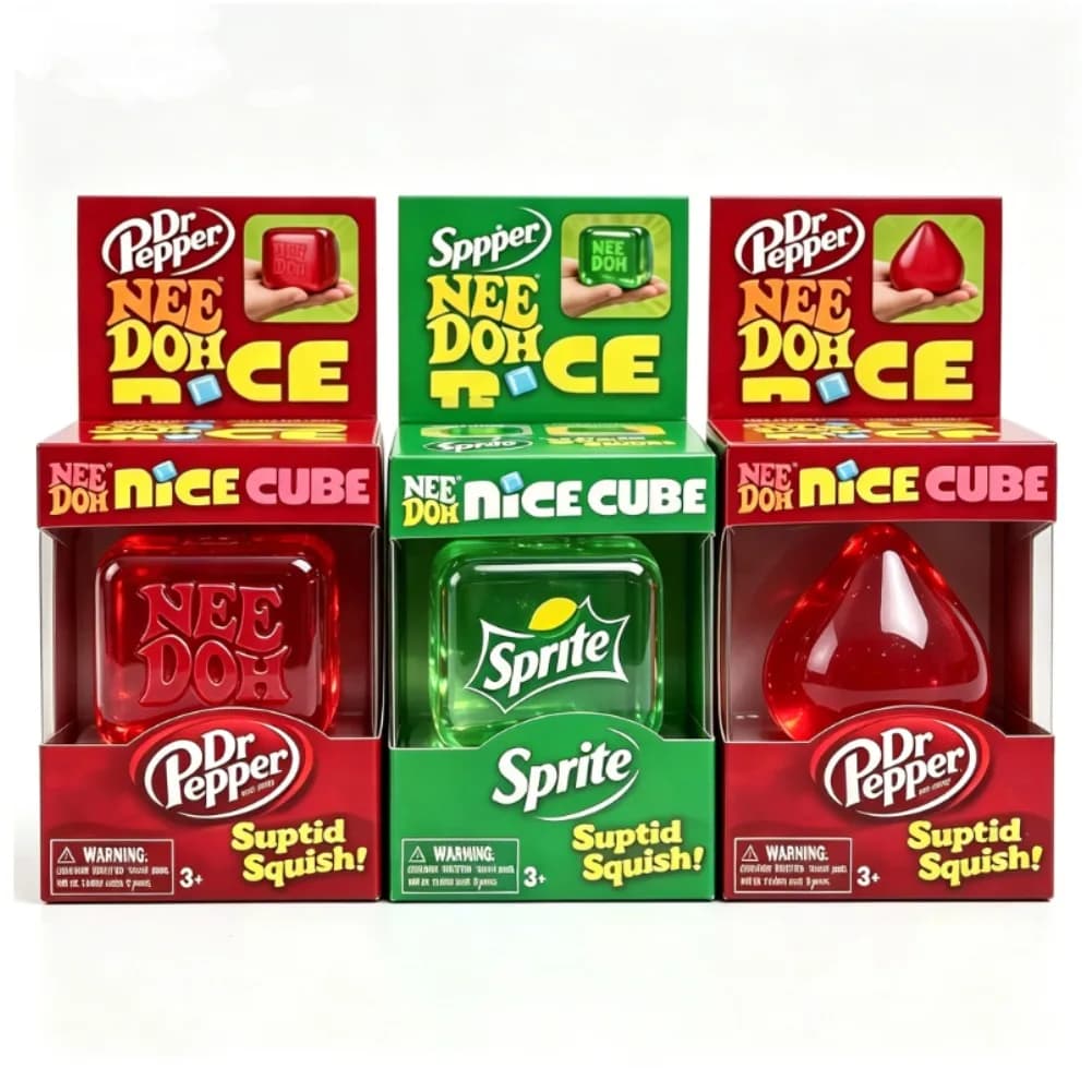 Schylling Needoh Nice Sensory Squeezing Toy blind box Cube for Stress Relief and Release Toy for Pinching and Playing Gifts