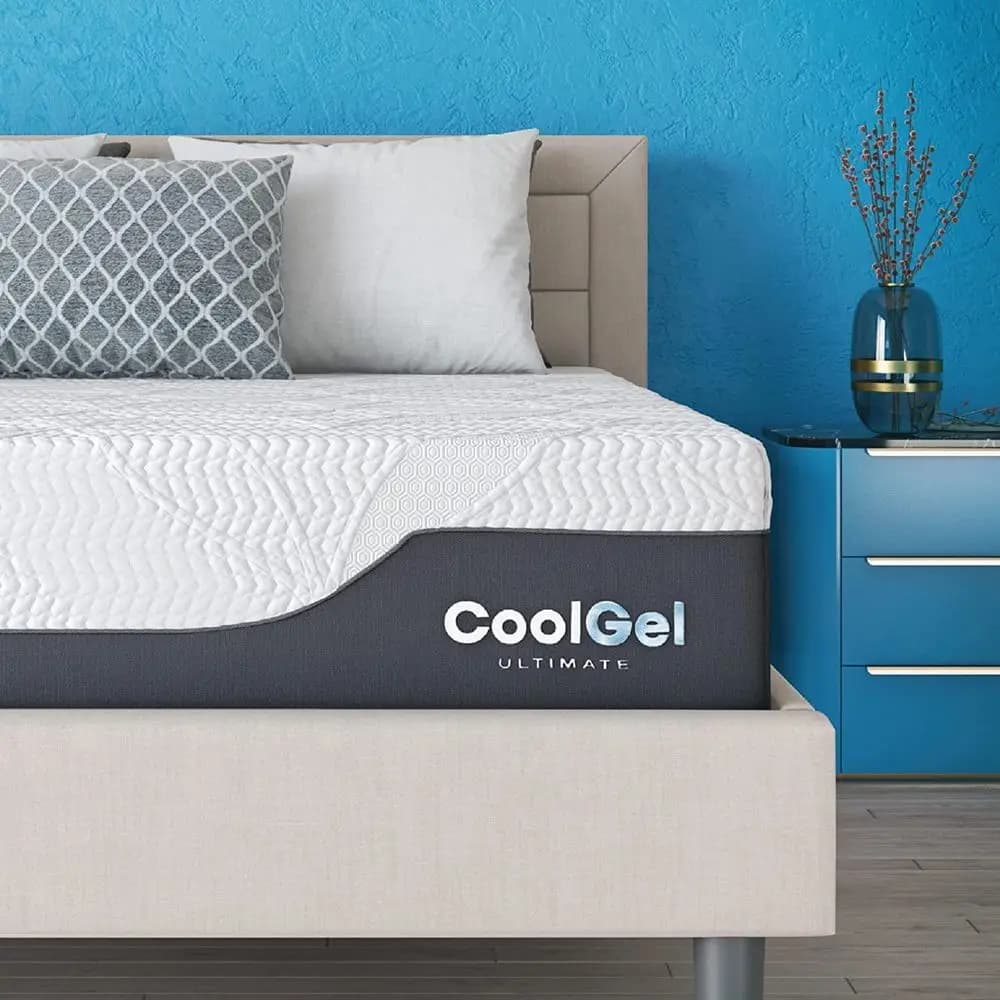 Materasso in memory foam Chill da 14 pollici con cuscino, certificato CertiPURUS, materasso in scatola, Twin XL, bianco