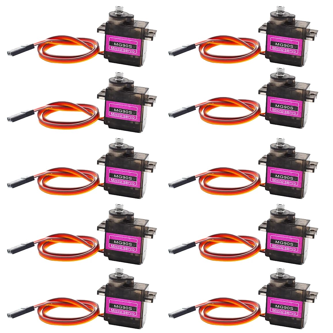 2/4/5/10/20 Pcs MG90S All metal gear 9g Servo SG90 versione aggiornata per Rc Elicottero Aereo Barca Auto MG90 9G Trex 450 RC Robot