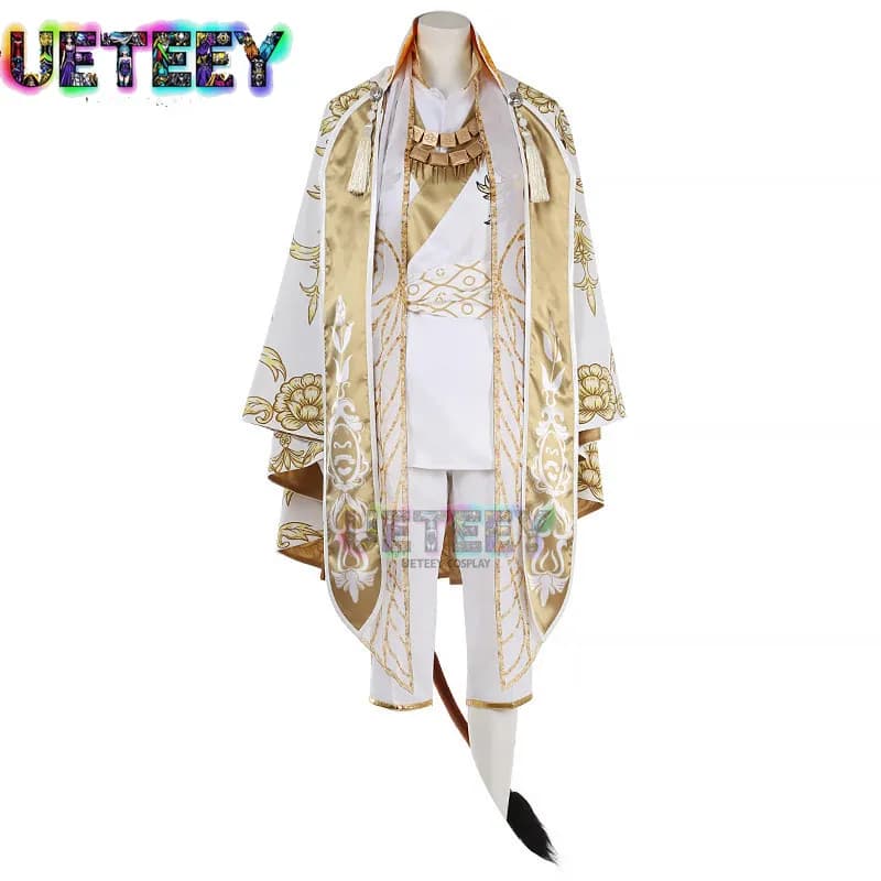 UETEEY COS Twisted Wonderland Savanaclaw Dorm Fairy Banquet Leona Costume Cosplay Halloween Anime Costume Custom Size