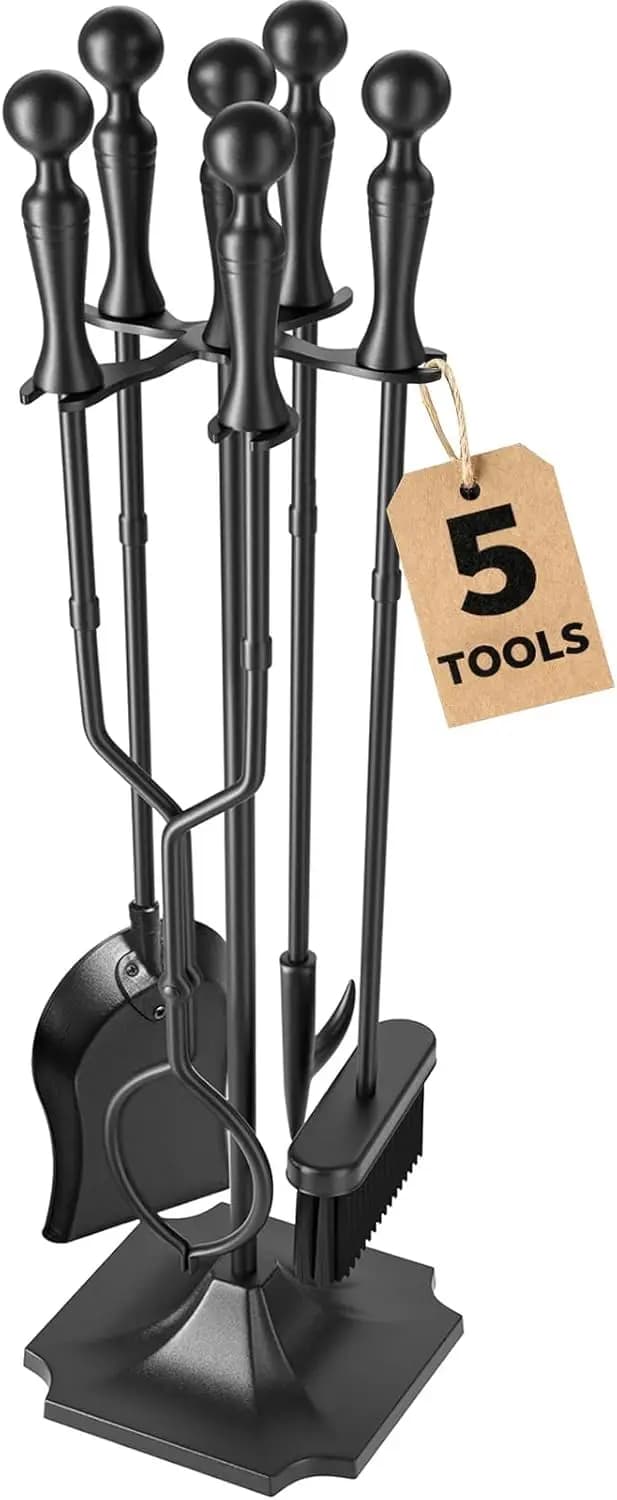 Set of 5 Cam Tools, Black 31 Polished Iron Knit with Support for Internal and External Use