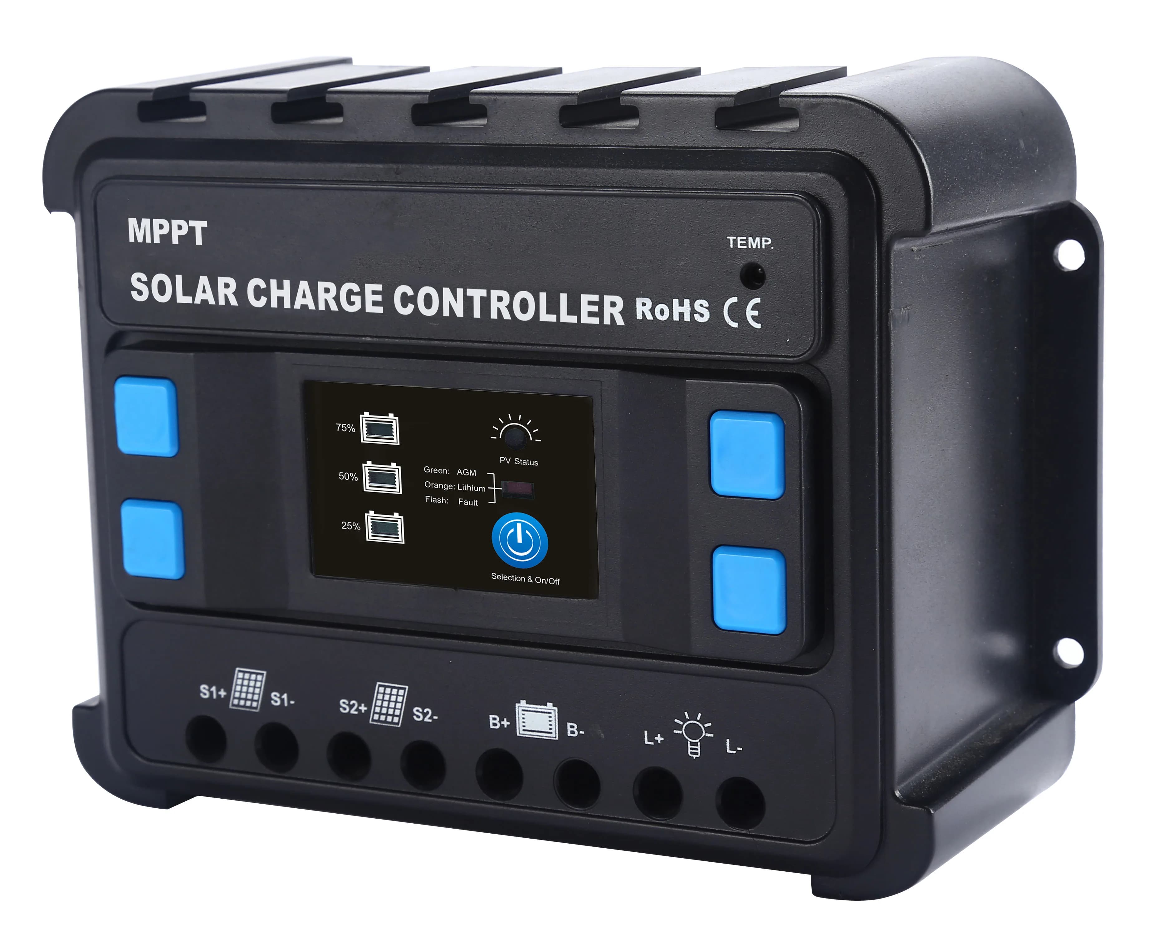 MPPT Type Solar Charge Controller Manufacturer 12/24V 20A Simple One